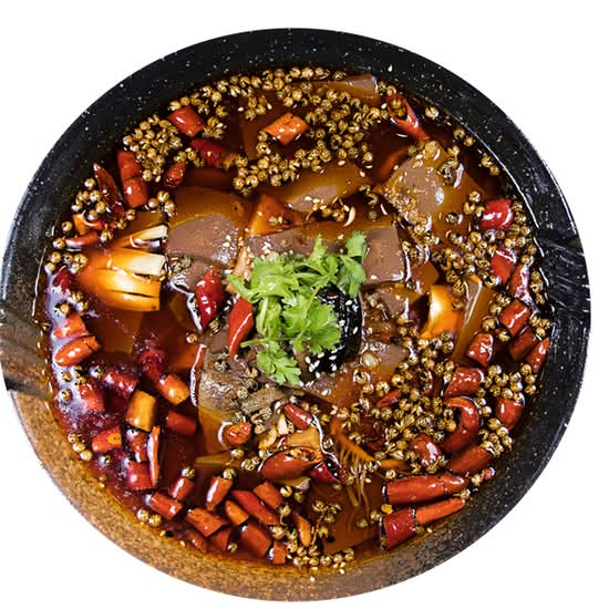 毛血旺 Boiled Pork Blood in Chili Sauce